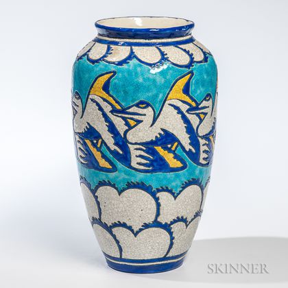 Boch Freres Pelican Vase