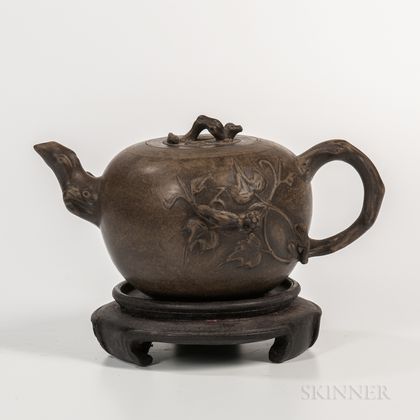 Gray Yixing Teapot