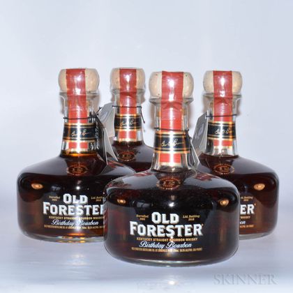 Old Forester Birthday Bourbon, 4 750ml bottles 