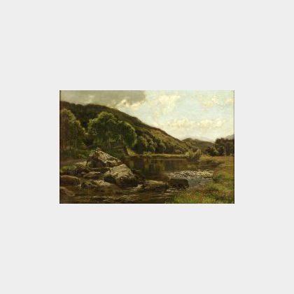 Attributed to Herbert Oliver (British, 19th Century) Lake View