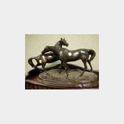 Bronze of Two Horses