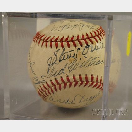 1951 Boston Red Sox Autographed Baseball