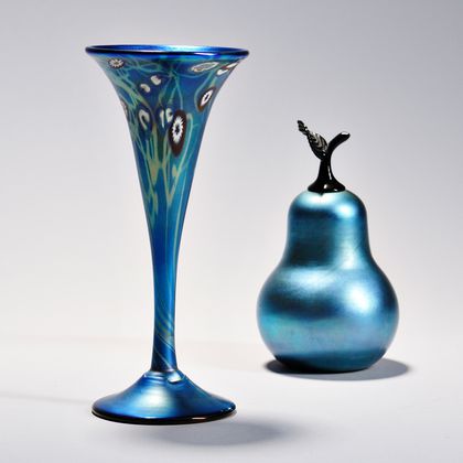 Two Art Glass Items by S. Lundberg and C. Radke
