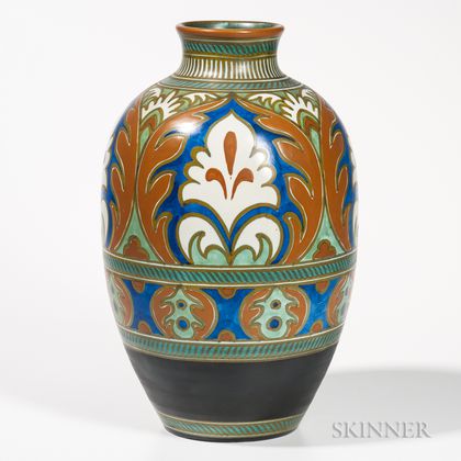 Large Gouda Pottery Ali Vase