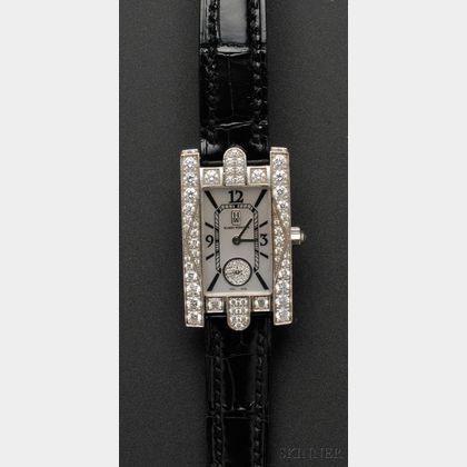 18kt White Gold and Diamond "Avenue Classic Aurora" Wristwatch, Harry Winston