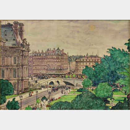 Middleton Manigault (Canadian, 1887-1922) View of Paris