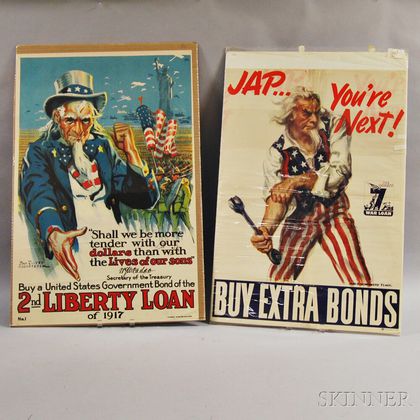 Two Uncle Sam Lithograph Posters