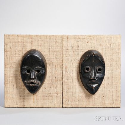 Two Dan Carved Wood Masks