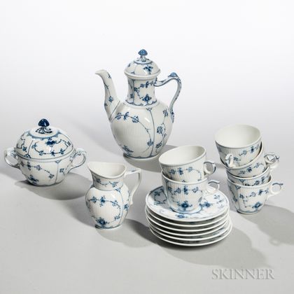 Group of Royal Copenhagen "Blue Fluted" Porcelain Pattern Tableware