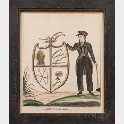 James R. Osborne (Portland, Maine, fl. 1827-1832) Farmers Arms