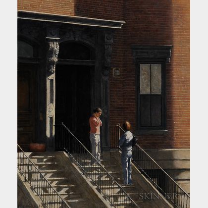 William P. Duffy (American, b. 1948) Sunday Morning News, The South End, Boston