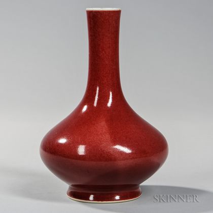 Flambe-glazed Bottle Vase