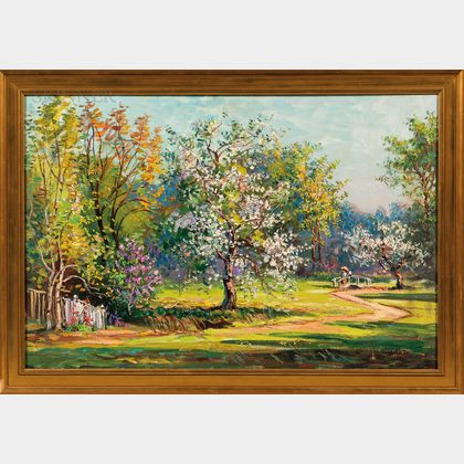 Wayne Beam Morrell (American, 1923-2013) Apple Trees