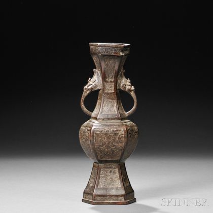 Bronze Archaic-style Vase