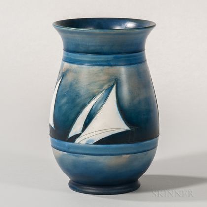 Moorcroft Yacht Design Vase