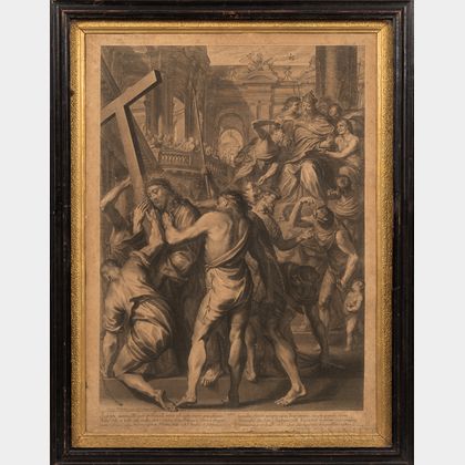 Grégoire Huret (French, 1606-1670) Two Plates: XIII (The Scourging of Christ) 