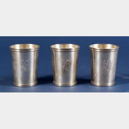 Set of Six International Sterling Julep Cups