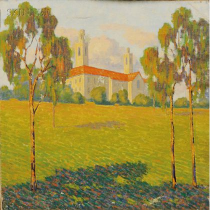 American School, 20th Century Four Spring Landscapes