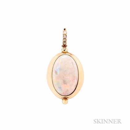 14kt Gold and Opal Pendant