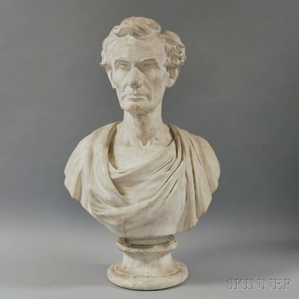 Abraham Lincoln Plaster Bust by Caproni Bros.