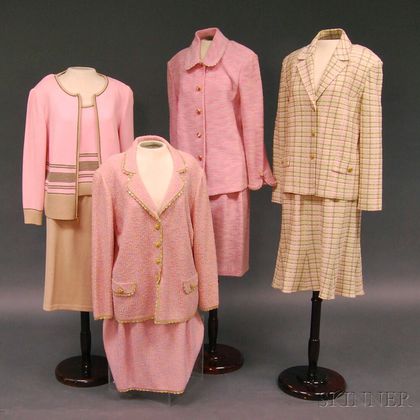 Four Escada and St. John Knit Wool Lady's Suits and Sweater Sets