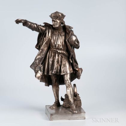 Gorham Sterling Silver Statue of Columbus