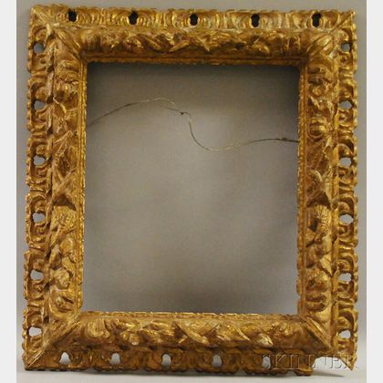 Baroque-style Carved Giltwood Frame
