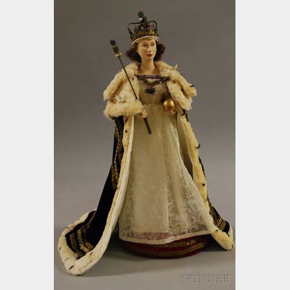 Queen Elizabeth II Artist Doll in Coronation Robe