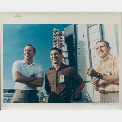 Apollo 8, Prime Crew, Four Photographs.