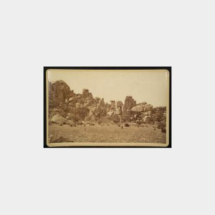 C.S. Fly (American, 1849-1901) Imperial Cabinet Card Photograph of the Dragoon Mountains