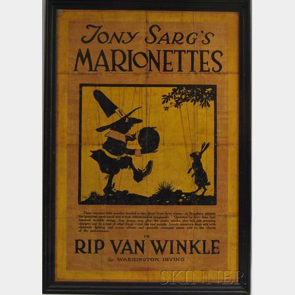 Framed Tony Sarg's Marionettes in Rip Van Winkle Poster
