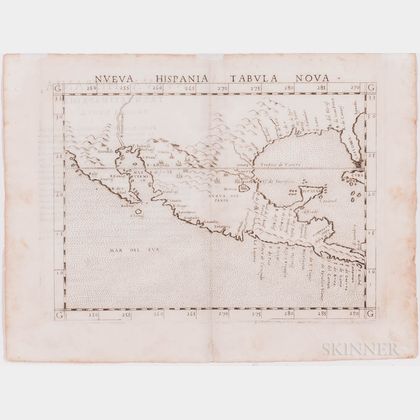 North, Central, and South America. Girolamo Ruscelli (1518-1566) Two Engraved Maps.