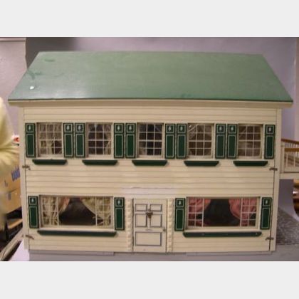 FAO Schwarz Wooden Dollhouse and Furniture