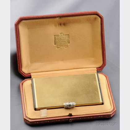 18kt Gold, Enamel, and Diamond Compact, Cartier