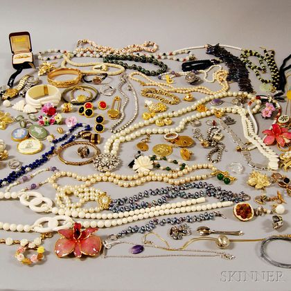 Group of Assorted Mostly Costume Jewelry
