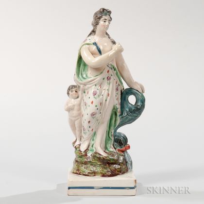 Marked Wedgwood Pearlware Figure of Venus