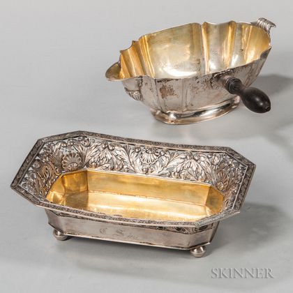 Two Pieces of Continental Silver Tableware