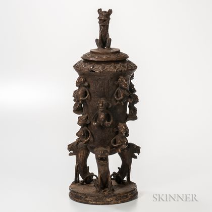 Benin-style Bronze Vessel