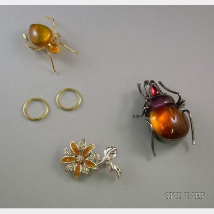 Assortment of Gold and Costume Jewelry