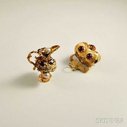 Two 14kt Gold Charms
