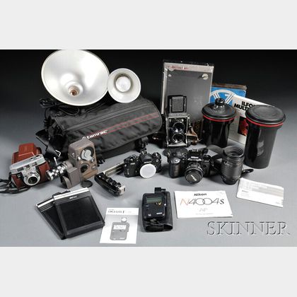 Group of Miscellaneous Camera and Darkroom Equipment and Accessories