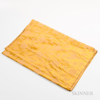 Yellow Silk Fabric
