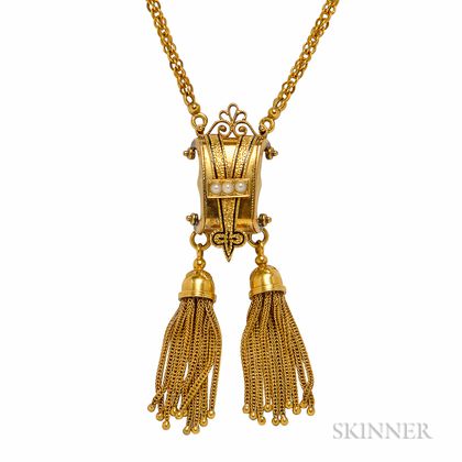 14kt Gold Victorian Revival Necklace