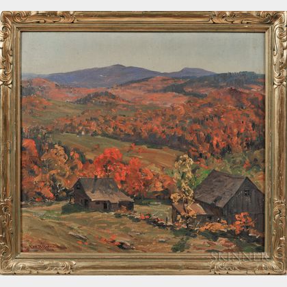 Leo B. Blake (American, 1887-1976) Autumn in the Berkshires