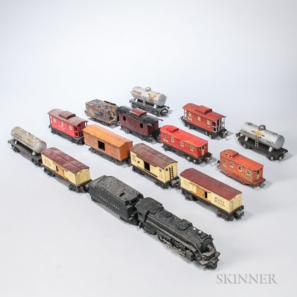 Fifteen Lionel Train Cars