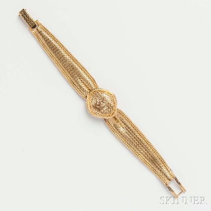 Gubelin 18kt Gold Lady's Covered Wristwatch
