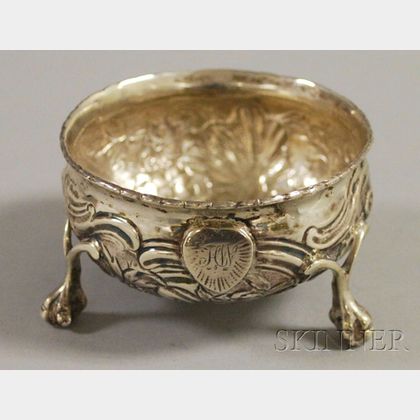 English Sterling Silver Footed Dish and Gold Sovereign