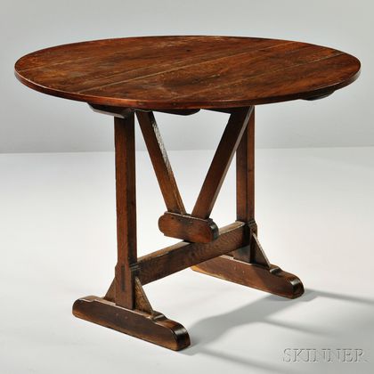 Oak Vintner's Table