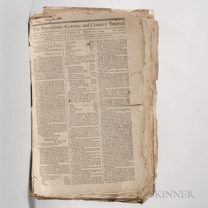 Providence Gazette , 1794, Approximately Forty-five Issues.