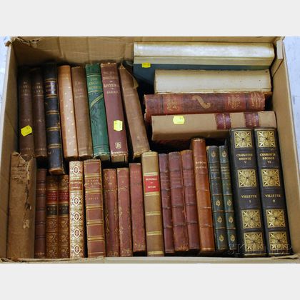 Collection of Approximately Eighteen Miscellaneous Leather Bindings and 19th Century Bindings